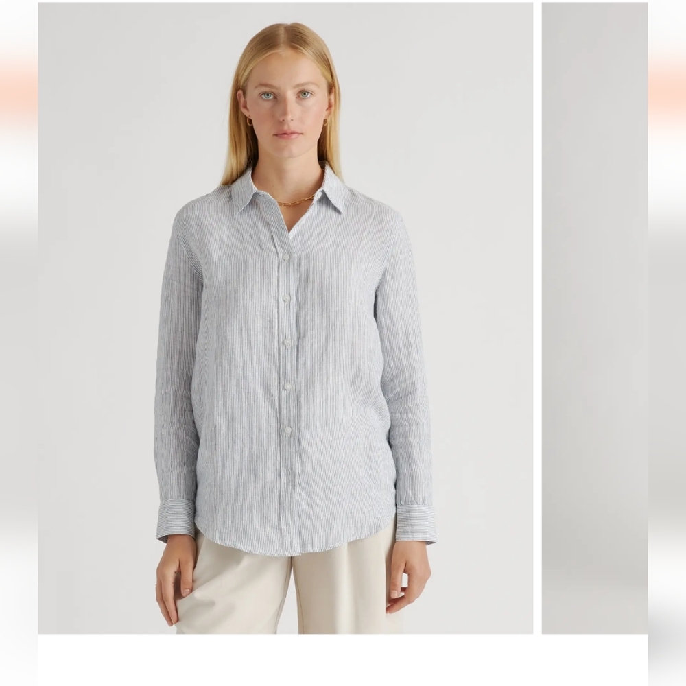 100% European Linen Long Sleeve Shirt